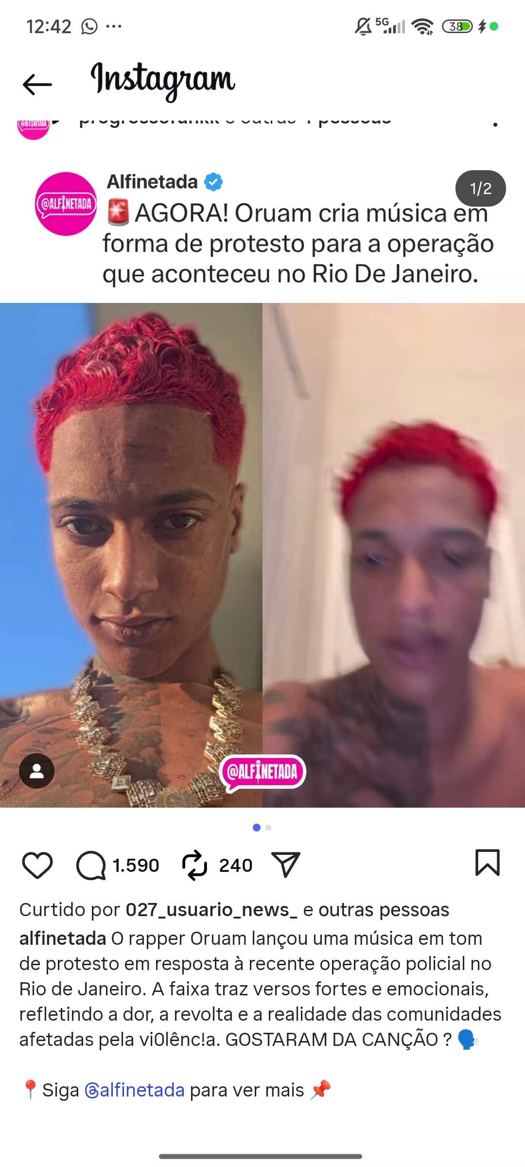 Oruam - Música de protesto após operação policial no Rio de Janeiro — rapper transforma dor em voz das comunidades